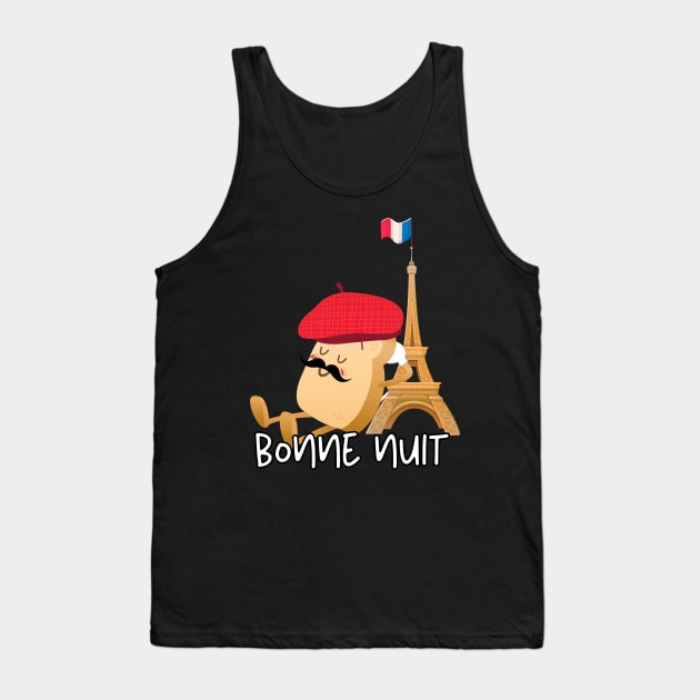 Baguette sleeping on Eiffel tower Tank Top by ProLakeDesigns